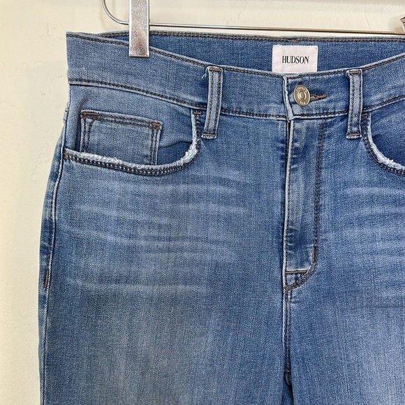 HUDSON Blair High Rise Straight Cropped Denim Jeans, Size 28 - Picture 5 of 16